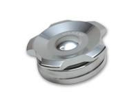 2.75" OD Aluminum Weld Bung + Polished Aluminum Threaded Cap by Vibrant Performance