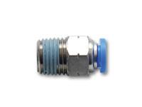 6mm Male Straight One-Touch Fitting (1/4" NPT Thread) by Vibrant Performance