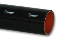 4 Ply Silicone Sleeve, 3.5" I.D. x 12" long Black by Vibrant Performance
