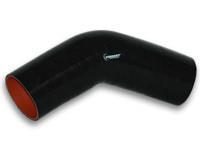 4 Ply 45 Degree Elbow, 3.5" I.D. x 6" Leg Length Black by Vibrant Performance