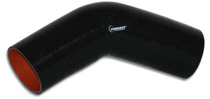 4 Ply Reinforced Silicone 45 Deg Elbow Connector 1.5in ID x 6in by Vibrant Performance