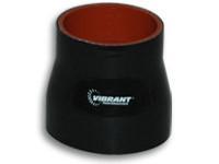 4 Ply Reducer Coupling, 3.25" x 4" x 3" long Black by Vibrant Performance