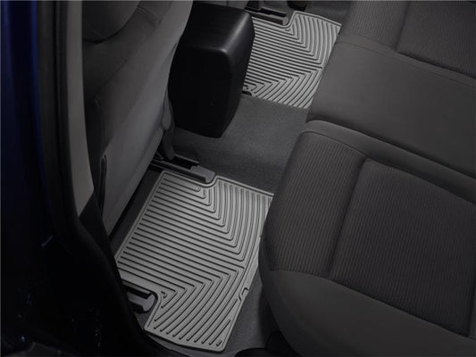 WeatherTech Rear Rubber Floor Mats | Toyota Tacoma Crew Cab (05 - 13) Grey (W136GR) - WheelFlip