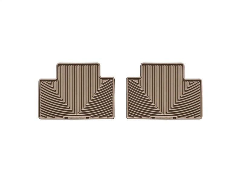 WeatherTech Rear Rubber Floor Mats | Toyota Tacoma Crew Cab (05 - 13) Tan (W136TN) - WheelFlip