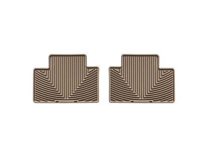 WeatherTech Rear Rubber Floor Mats | Toyota Tacoma Crew Cab (05 - 13) Tan (W136TN) - WheelFlip