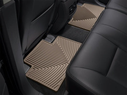 WeatherTech Rear Rubber Floor Mats | Toyota Tacoma Crew Cab (05 - 13) Tan (W136TN) - WheelFlip
