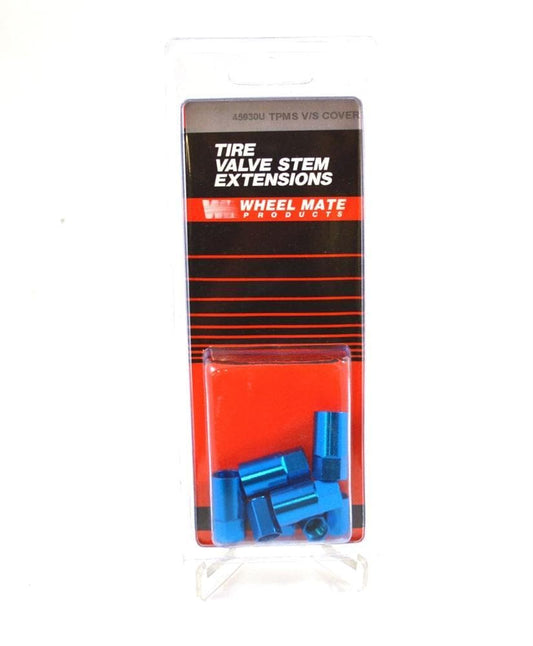 Wheel Mate TPMS Color Valve Stem Sleeve and Cap Kit - Blue