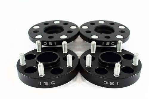 ISC Suspension 15mm Wheel Spacer - 5x114.3 Bolt Pattern/Hub Bore, Black (Pair) for Lexus