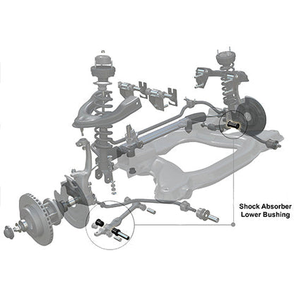 Whiteline Front Shock Absorber to Control Arm Bushing Kit | 2003-2008 Nissan 350Z and 2003-2008 Infiniti G35 (W52992)