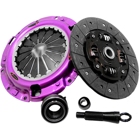 XClutch Stage 1 Single Sprung Organic Clutch Kit | 1990-1999 Mitsubishi Eclipse/Eagle Talon/Plymouth Laser, 1994-1996 Mitsubishi Evo 2, and 1991-1999 Mitsubishi 3000GT/Dodge Stealth (XKMI23014-1A)