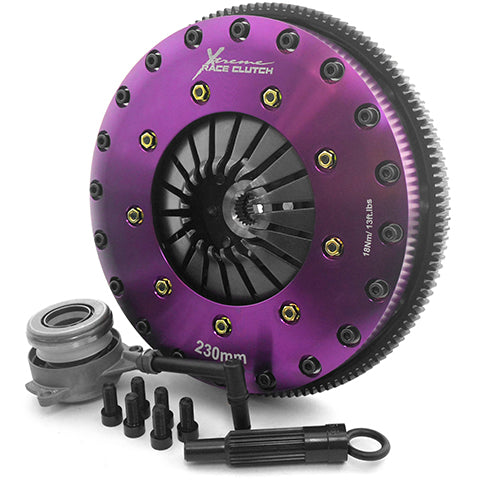 XClutch Twin Solid Organic Clutch Kit | 2006-2013 Audi A3, 2010-2013 Volkswagen Golf R, and 2005-2007 Volkswagen GTI (XKVW23696-2G)
