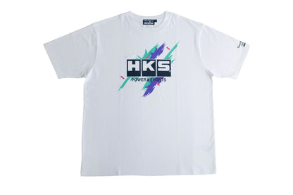 HKS T-SHIRT SUPER RACING WHITE 4L (51007-AK652)