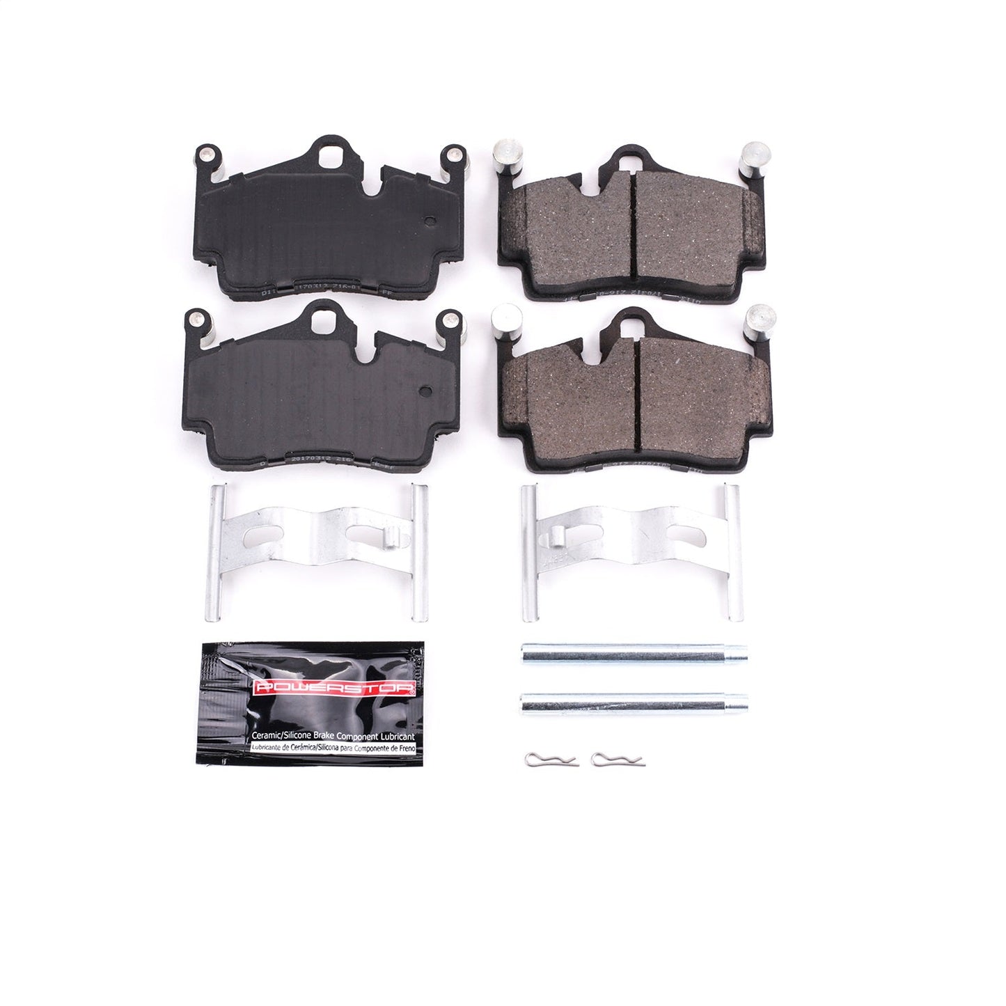 PowerStop 17-18 Porsche 718 Boxster Rear Z23 Evolution Sport Brake Pads w/Hardware (Z23-1134)
