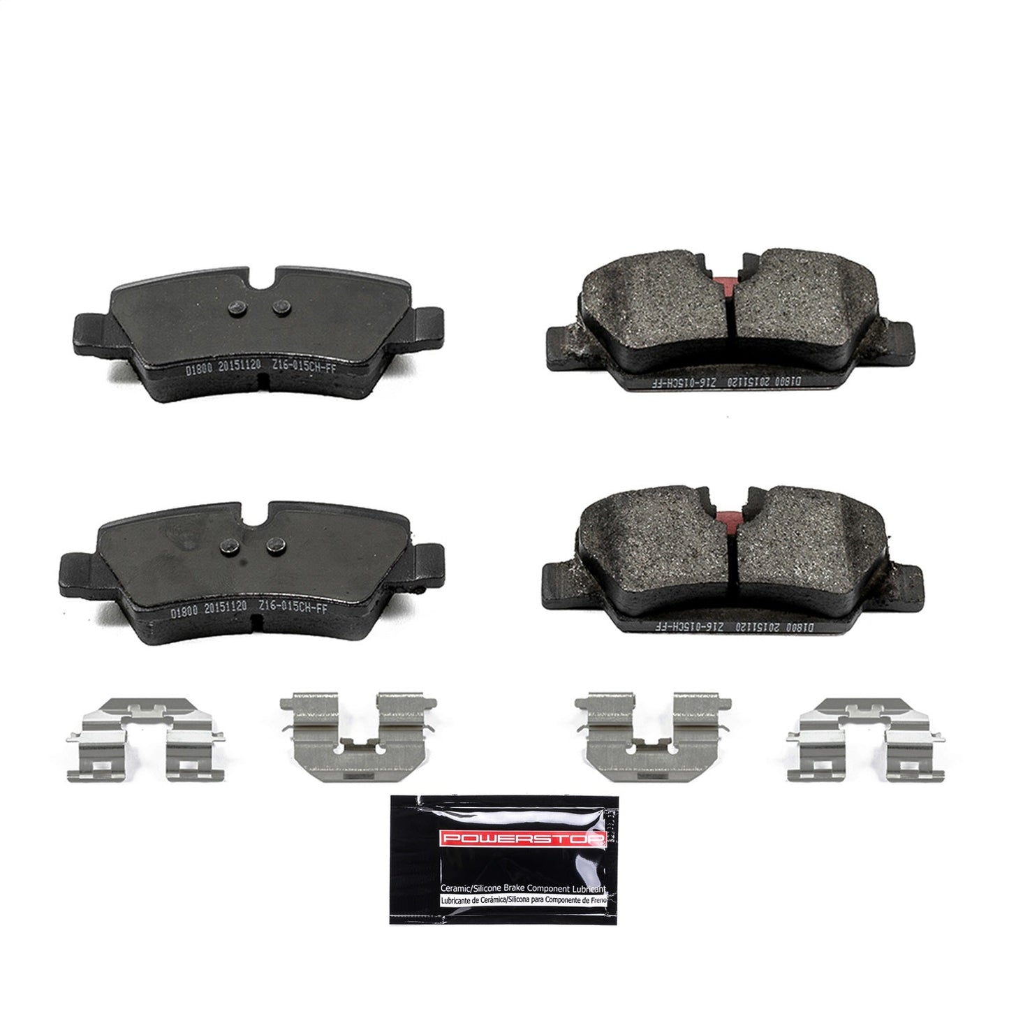 PowerStop 15-19 Mini Cooper Rear Z23 Evolution Sport Brake Pads w/Hardware (Z23-1800)