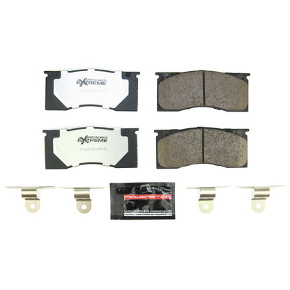 PowerStop 70-72 Plymouth Duster Front Z26 Street Brake Pad w/Hardware (Z26-011)