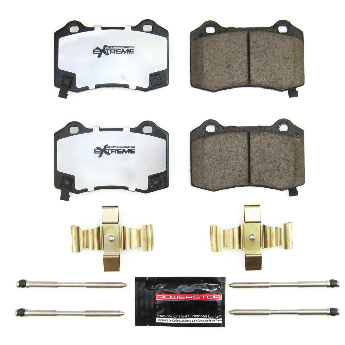 PowerStop 18-21 Jeep Grand Cherokee Rear Z26 Extreme Street Brake Pads w/Hardware (Z26-1053B)