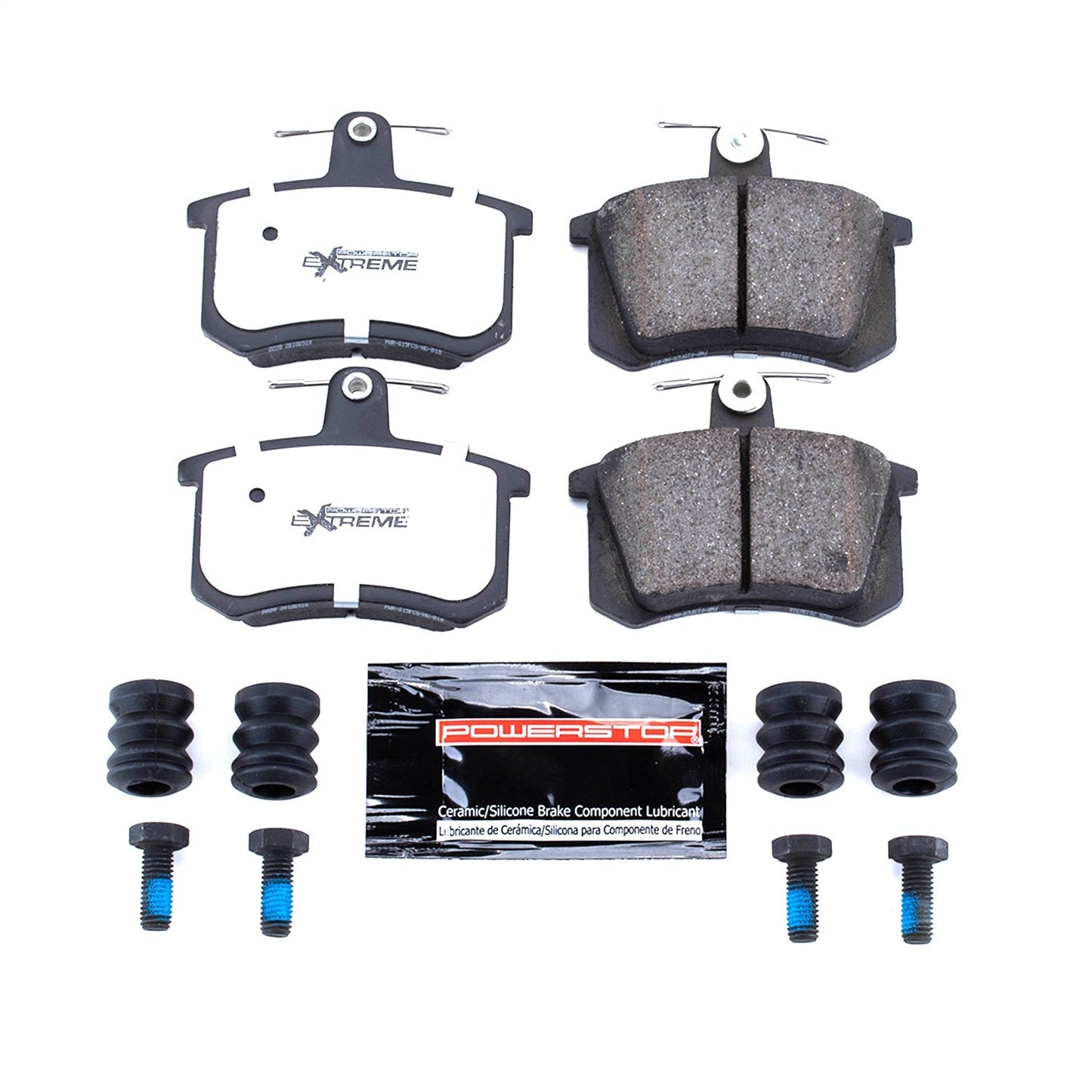 PowerStop 88-92 Audi 80 Rear Z26 Extreme Street Brake Pads w/Hardware (Z26-228)