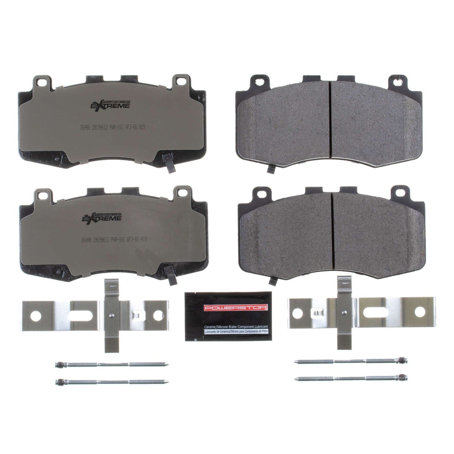PowerStop 18-19 Jeep Grand Cherokee Front Z26 Extreme Street Brake Pads w/Hardware (Z26-6006)