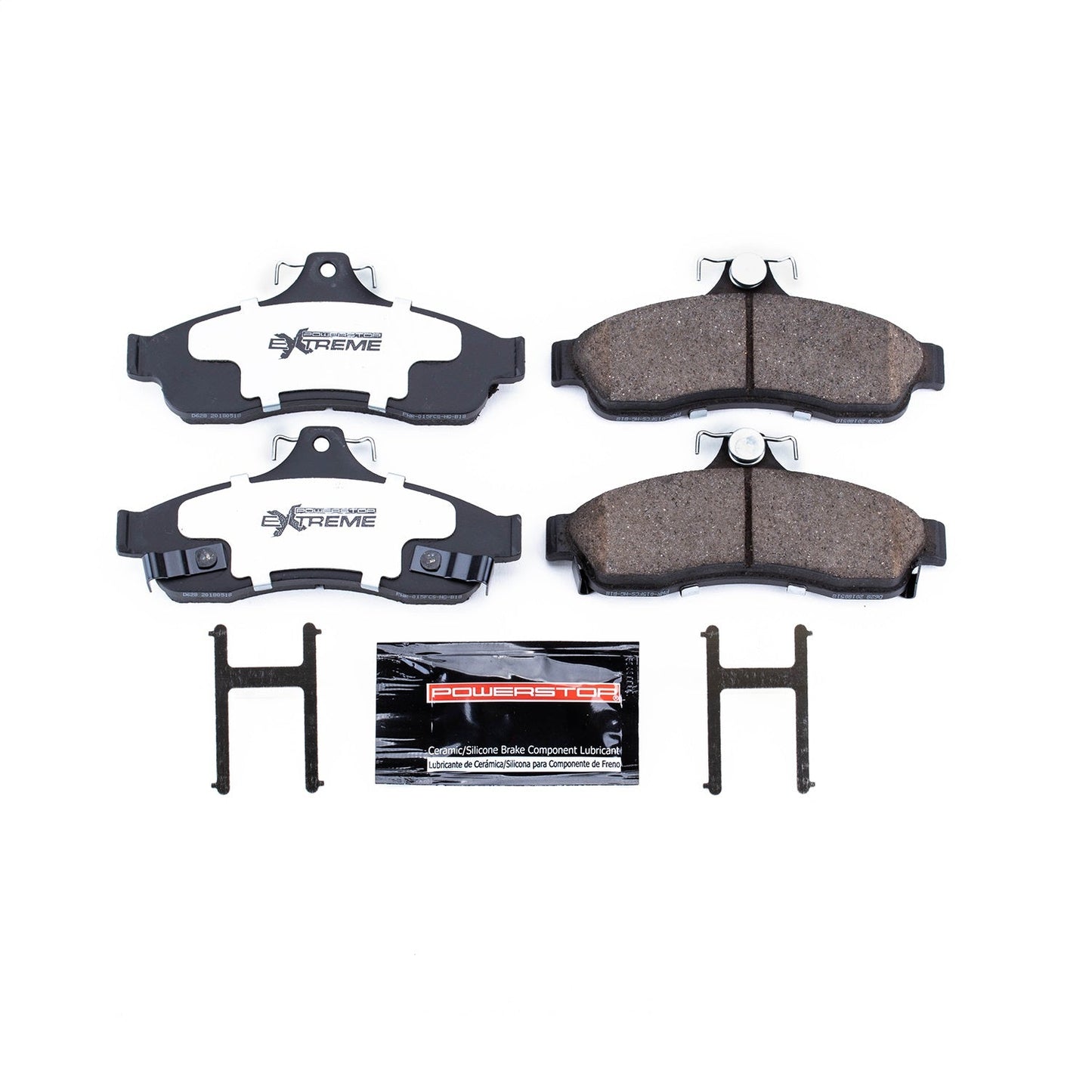 PowerStop 94-96 Chevrolet Caprice Rear Z26 Extreme Street Brake Pads w/Hardware (Z26-628)