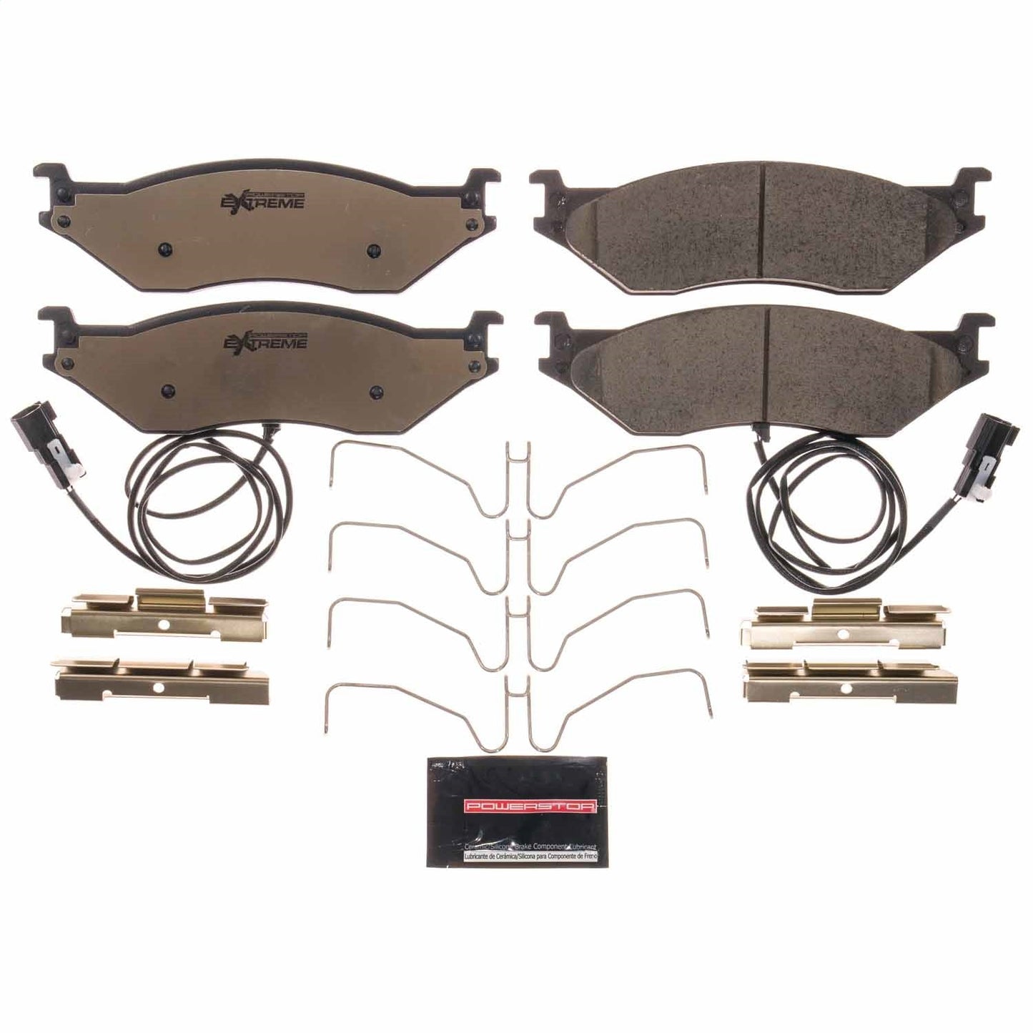 PowerStop 08-09 Ford F-53 Motorhome Chassis Front Z36 Truck & Tow Brake Pads w/Hardware (Z36-1066B)