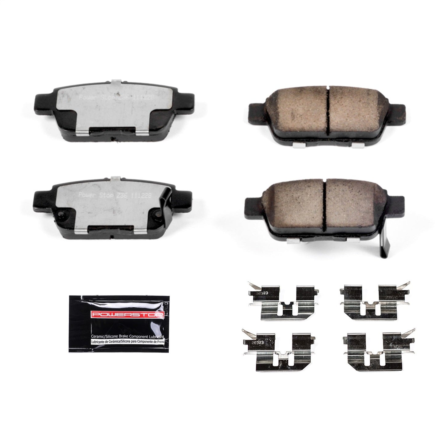 PowerStop 09-14 Acura TL Rear Z36 Truck & Tow Brake Pads w/Hardware (Z36-1103)