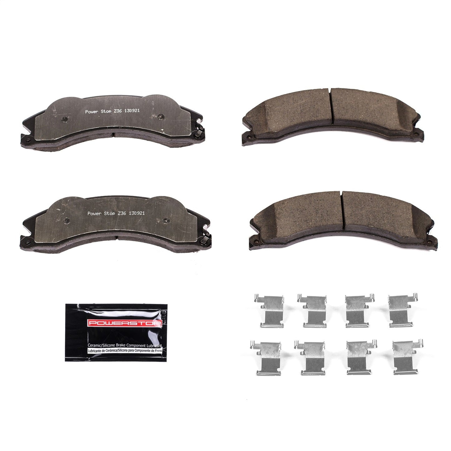 PowerStop 2011 Chevrolet Silverado 2500 HD Front or Rear Z36 Truck & Tow Brake Pads w/Hardware (Z36-1411)