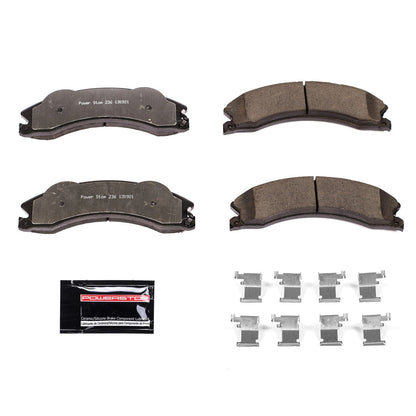 PowerStop 2011 Chevrolet Silverado 2500 HD Front or Rear Z36 Truck & Tow Brake Pads w/Hardware (Z36-1411)