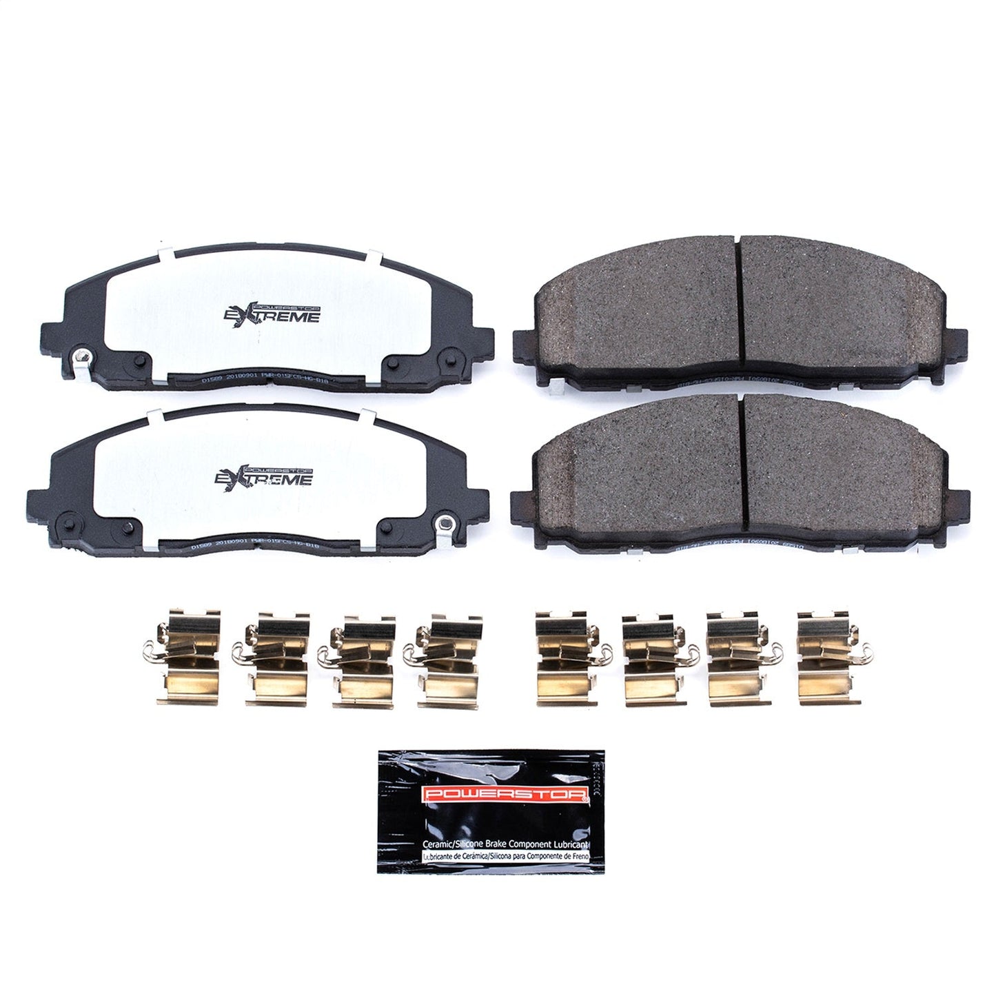 PowerStop 17-19 Chrysler Pacifica Front Z36 Truck & Tow Brake Pads w/Hardware (Z36-1589)
