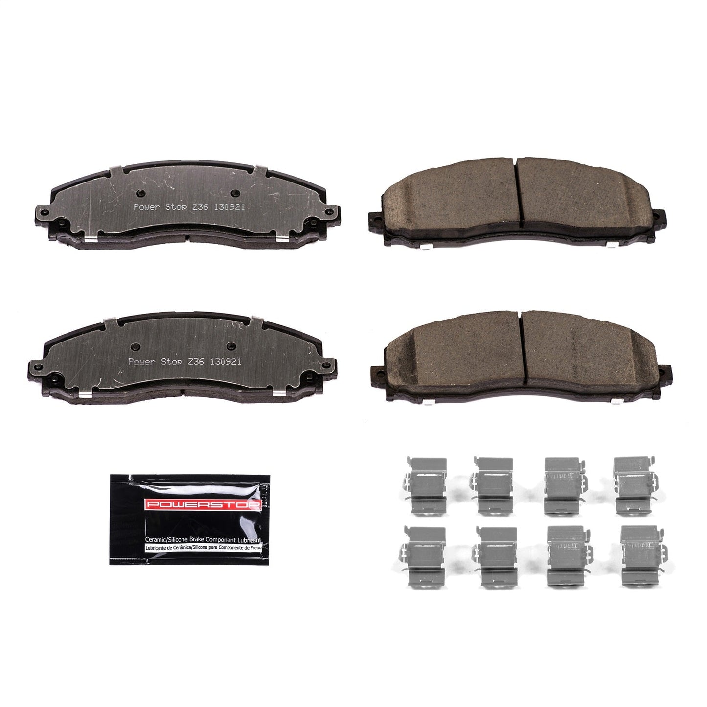 PowerStop 13-19 Ford F-250 Super Duty Rear Z36 Truck & Tow Brake Pads w/Hardware (Z36-1691)