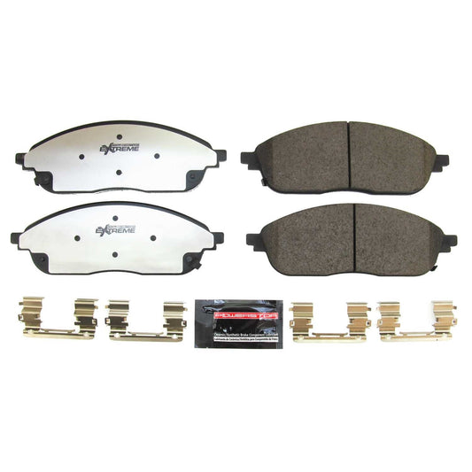 PowerStop 2022 Jeep Grand Cherokee Front Z36 Truck & Tow Brake Pads w/Hardware (Z36-2436)