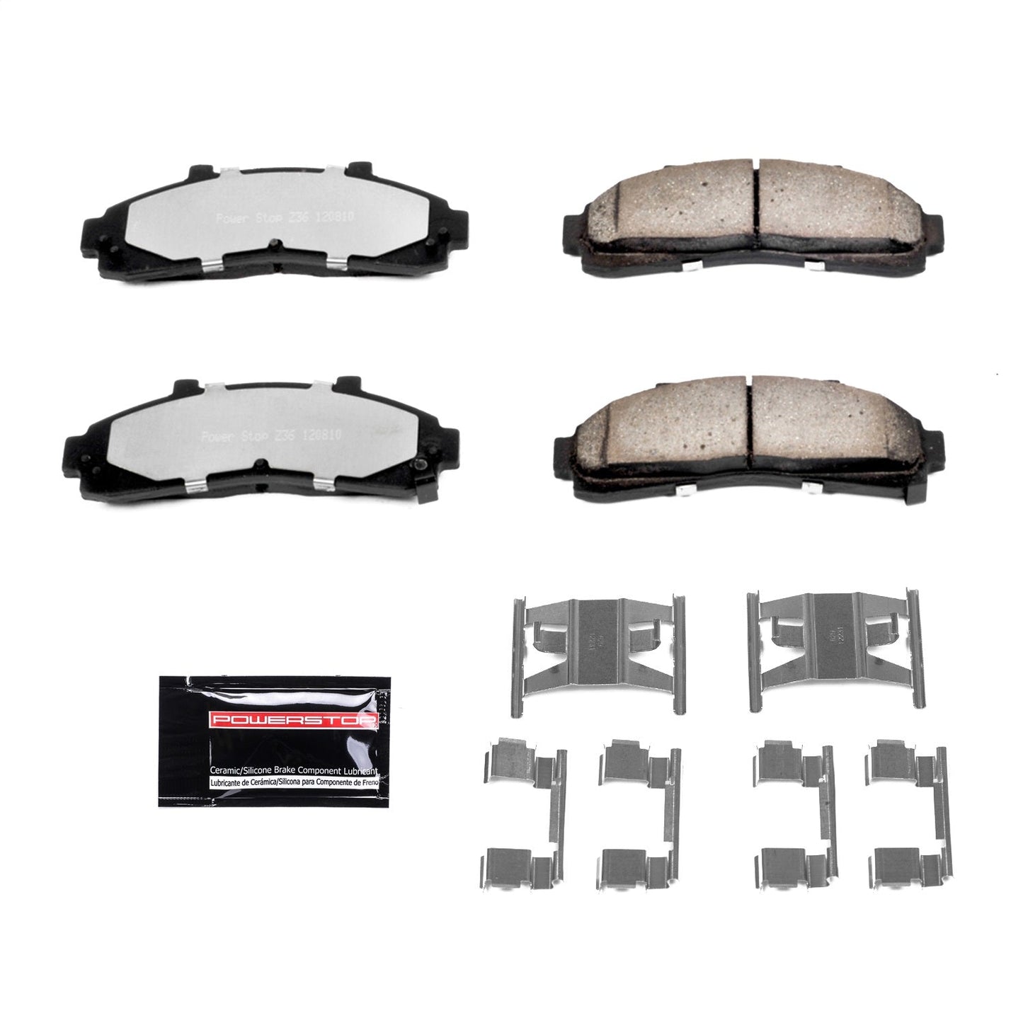PowerStop 95-01 Ford Explorer Front Z36 Truck & Tow Brake Pads w/Hardware (Z36-652)