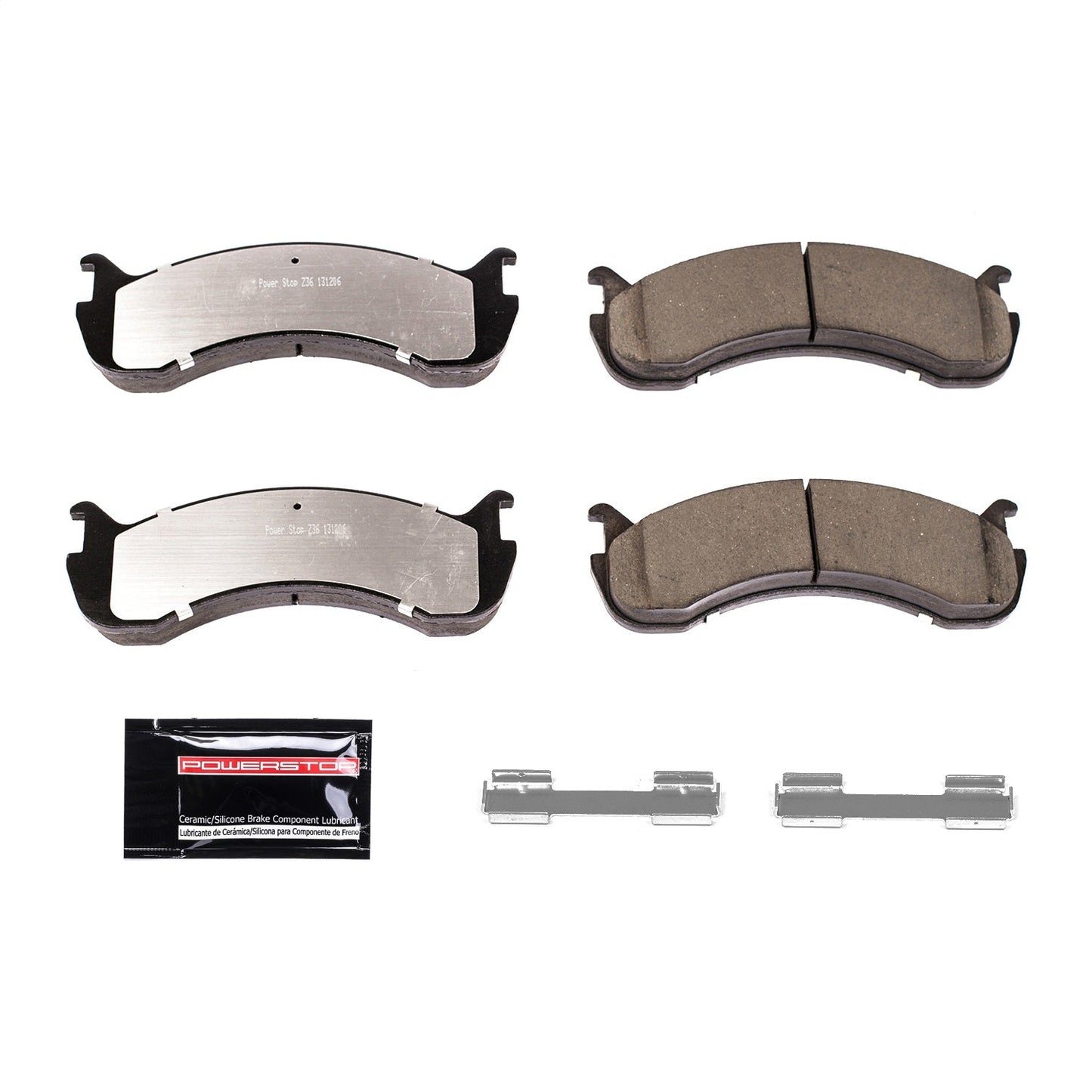PowerStop 11-16 Ford F59 Front or Rear Z36 Truck & Tow Brake Pads w/Hardware (Z36-786)