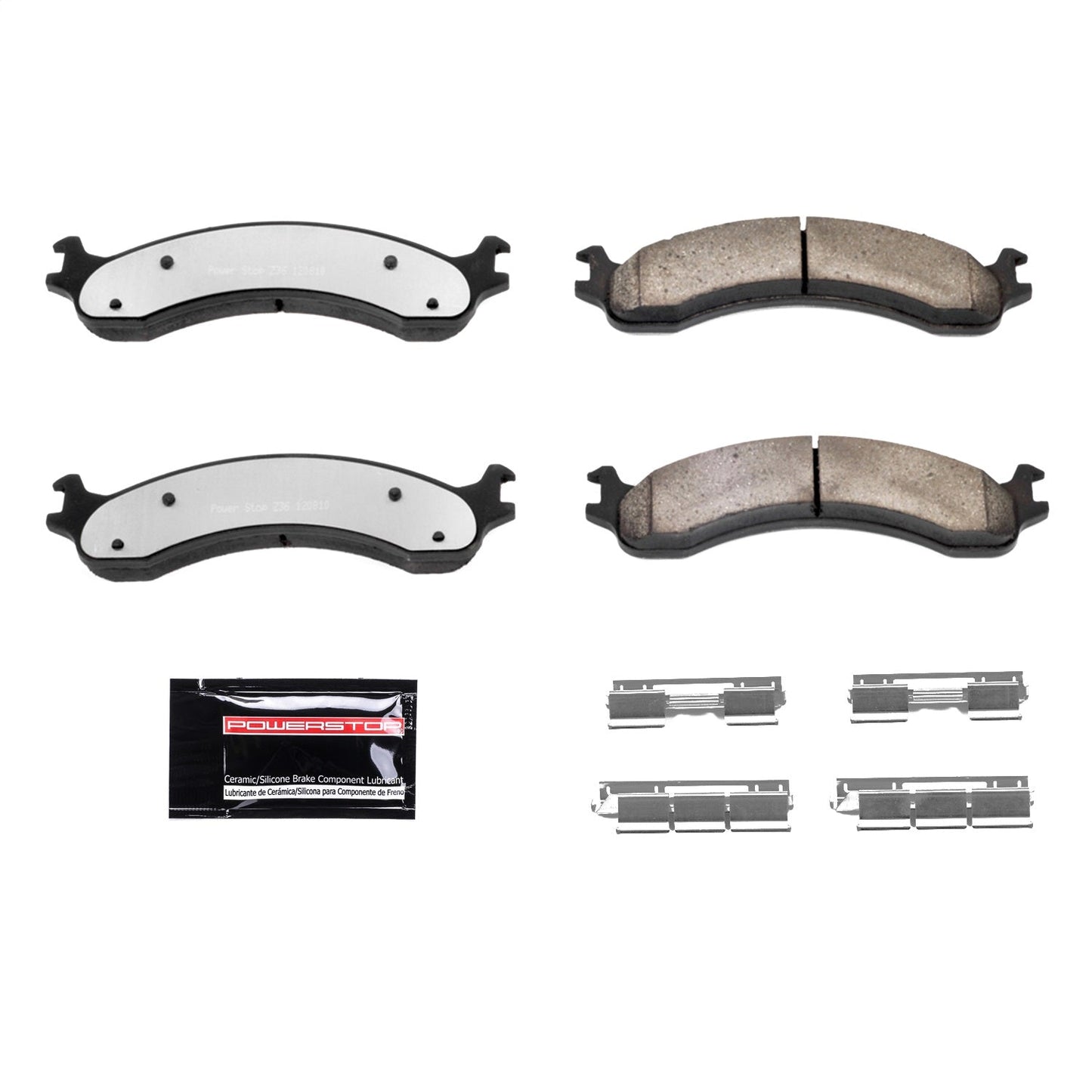 PowerStop 00-02 Dodge Ram 2500 Front Z36 Truck & Tow Brake Pads w/Hardware (Z36-821)