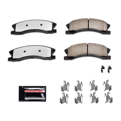 PowerStop 99-04 Jeep Grand Cherokee Front Z36 Truck & Tow Brake Pads w/Hardware (Z36-945)