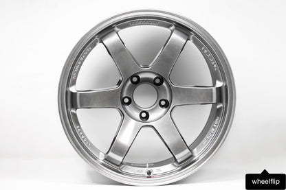 Volk TE37SL 18x9.5 +22, 18x10.5 +22 5x114.3 Formula Silver (SET)