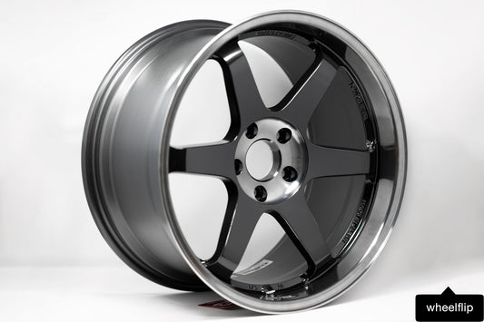 Volk Racing TE37SL 19x10.5 +22 5x120 Pressed Double Black (SET)