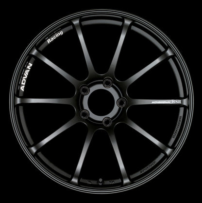 Advan RSII 19x9.0 +35 5-114.3 Semi Gloss Black Wheel