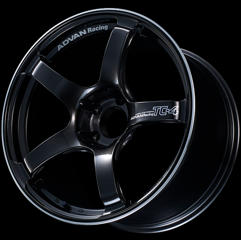 Advan TC4 17x8 +54 5x114.3 Racing Black Gunmetallic and Ring Wheel