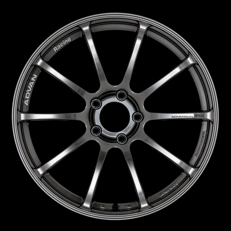 Advan RSII 18x9.0 +35 5-114.3 Racing Hyper Black Wheel