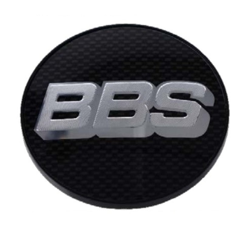 BBS Center Cap 70.6mm Carbon/Silver (4-tab)