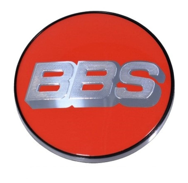 BBS Center Cap 70.6mm Red/Silver (4-Tab)