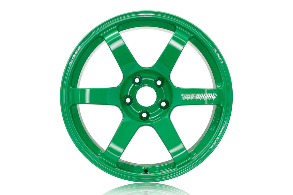 Volk Racing TE37 Saga 17x9 +40 5x114.3 Takata Green (SET)