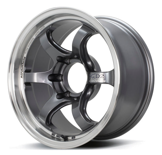 Advan RG-D2 17x8.5 -10 6x139.7 Machining & Racing Gun Metallic (SET)