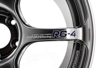 Advan RG-4 18x9.5 +38 5x120 Racing Hyper Black & Ring (SET)