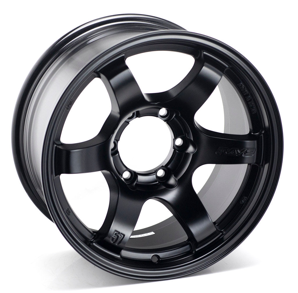 Gram Lights 57DR-X 18x9 +0 6x139.7 Semi Gloss Black (SET)