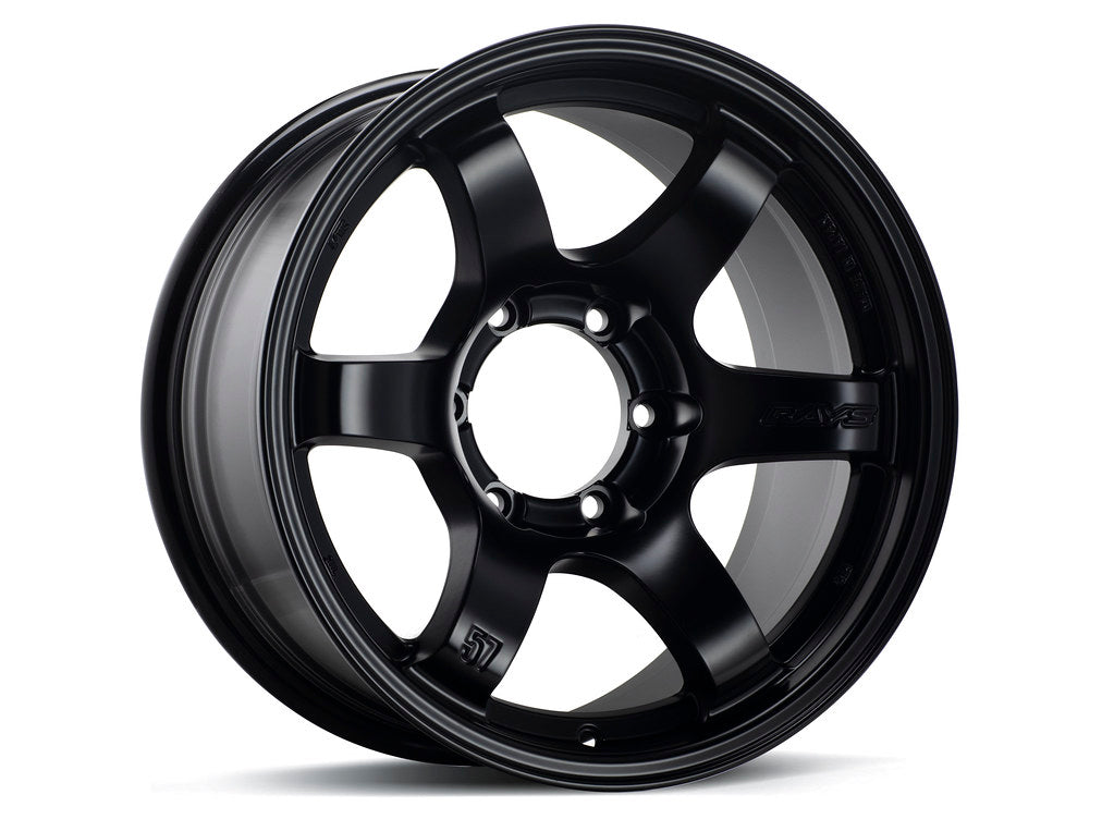 Gram Lights 57DR-X 18x9 +0 6x139.7 Semi Gloss Black (SET)