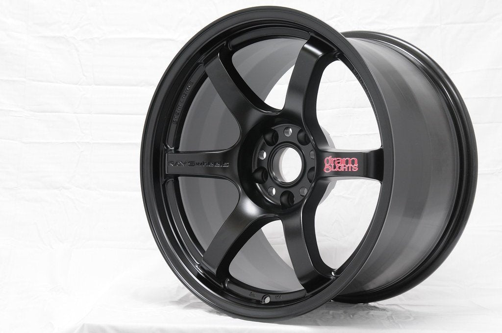 Rays Gram Lights 57DR 18x9.5 +12, 18x10.5 +12 5x114.3 Semi Gloss Black (SET)