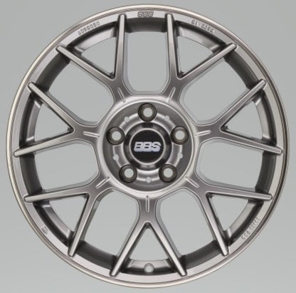 BBS XR 18x8 5x112 37mm Offset 82mm Bore PFS/Clip Req Gloss Platinum Wheel