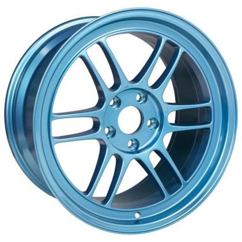 Enkei RS05-RR 18x10.5 15mm Offset 5x114.3 75mm Bore Emerald Blue Wheel