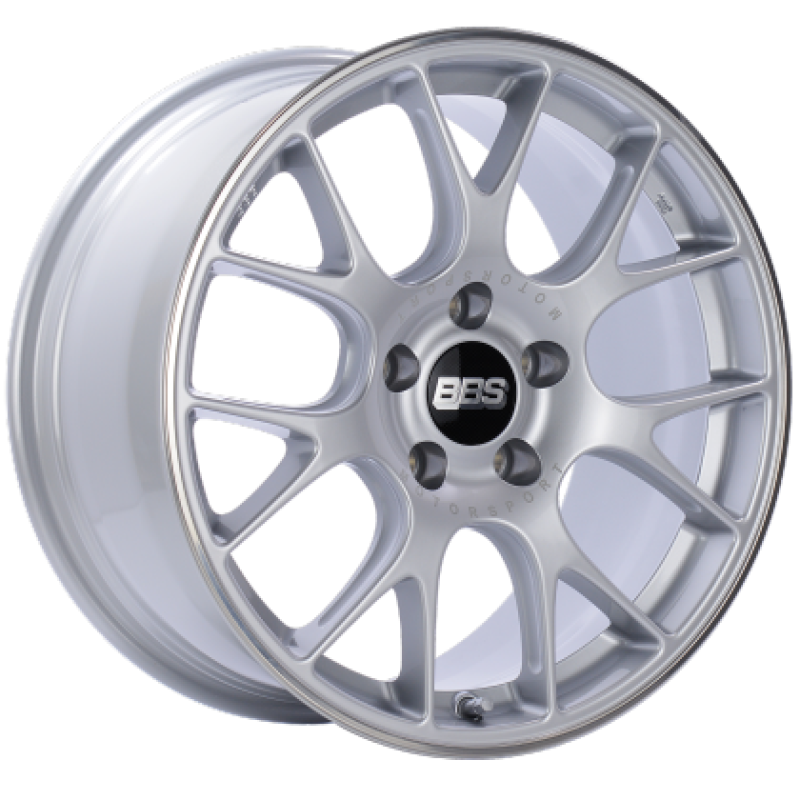 BBS CH-R 19x9 5x130 ET53 Brilliant Silver Polished Rim Protector Wheel -82mm PFS/Clip Required